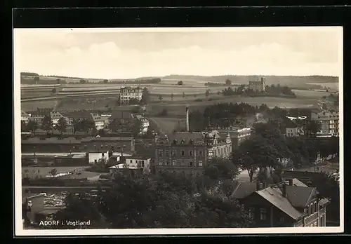 AK Adorf / Vogtl., Gesamtansicht aus der Vogelschau