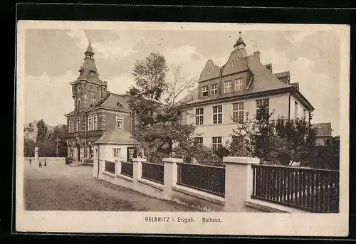 AK Oelsnitz i. Erzgeb., Rathaus