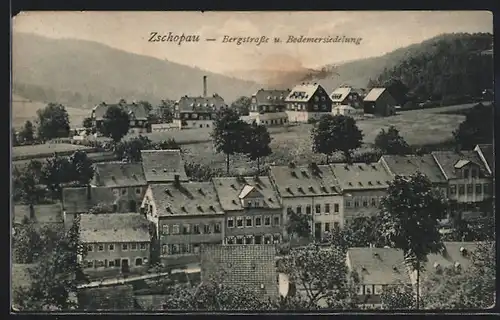 AK Zschopau, Bergstrasse u. Bodemersiedlung