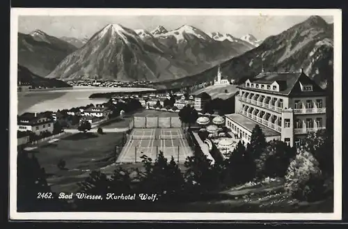 AK Bad Wiessee, Kurhotel Wolf mit Tennisplatz