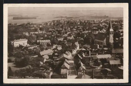 AK Wittenburg in Mecklenburg, Ortsansicht mit Kirche