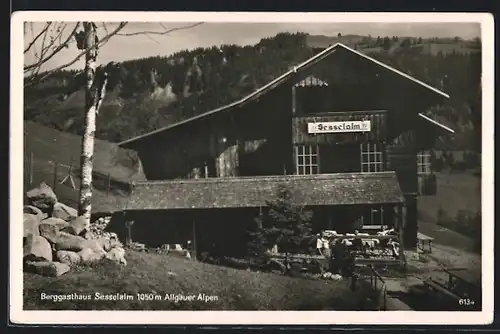 AK Sesselalm, Berggasthaus in den Allgäuer Alpen