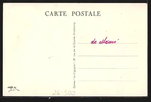 Künstler-AK Hansi: Junges Mädchen geht mit Gänsen spazieren