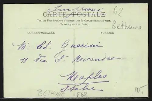 AK Béthune, La descente à la Mine