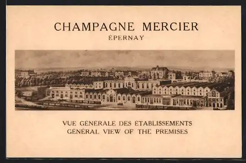 AK Epernay, Champagne Mercier, Vue Generale des Etablissements