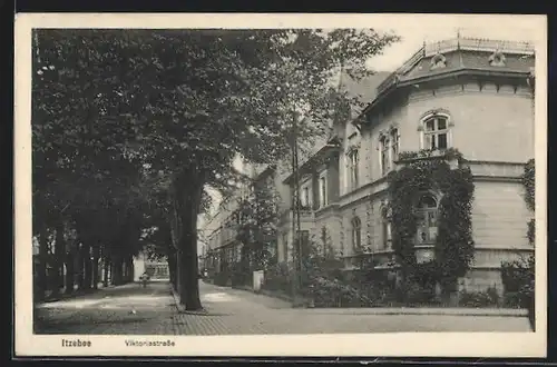 AK Itzehoe, Blick in die Viktoriastrasse