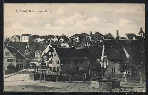 AK Hechingen i. Hohenzollern, Ortsansicht mit Strassenpartie