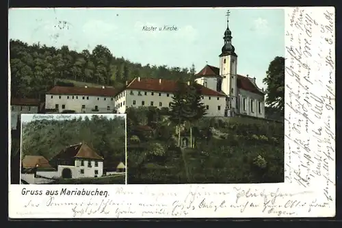 AK Mariabuchen, Buchenmühle Luftkurort, Kloster u. Kirche