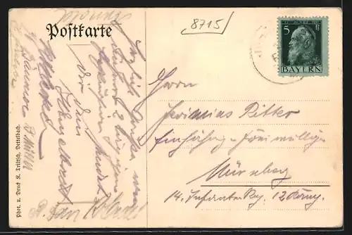 AK Iphofen, ehem. Amtshof, ehem. Badstube