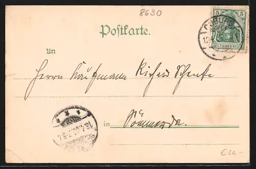 AK Coburg, Partie in der Löwenstrasse