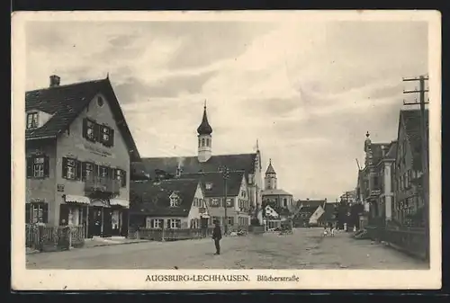 AK Augsburg-Lechhausen, Stadt-Apotheke, Blücherstrasse