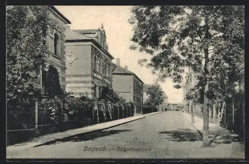 AK Bayreuth, Partie in der Hofgartenstrasse