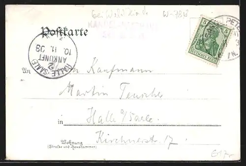 Lithographie Waldkirch, Gasthaus auf dem Kandel, Thomas-Hütte