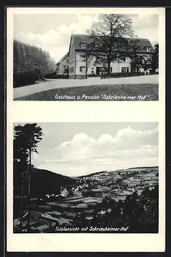 AK Schönau b. Heidelberg, Gasthaus und Pension Schriesheimer Hof, Bes. Georg Jöst