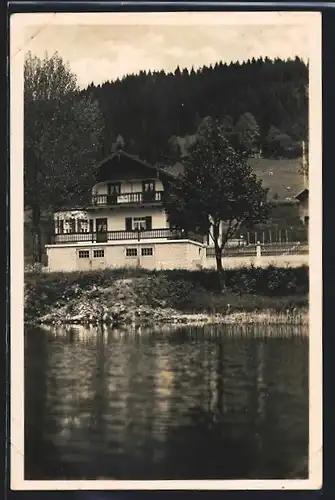 AK Hopfen bei Füssen, Hotel Villa am See, Bes. J. Bauer