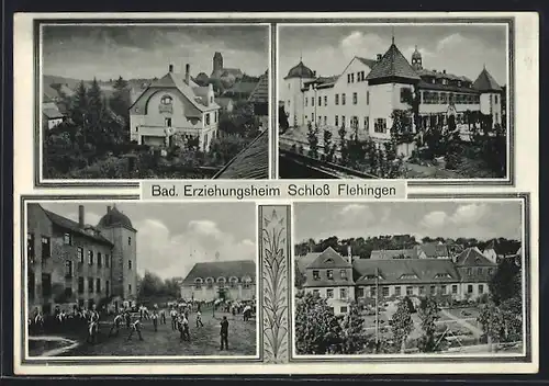 AK Flehingen, Bad. Erziehungsheim, Schloss