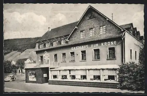 AK Oberfell / Mosel, Gasthaus - Metzgerei Zur Krone