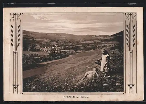 AK Detzeln, Kinder auf der Weide