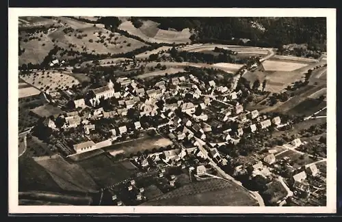 AK Mainhardt, Fliegeraufnahme des Ortes