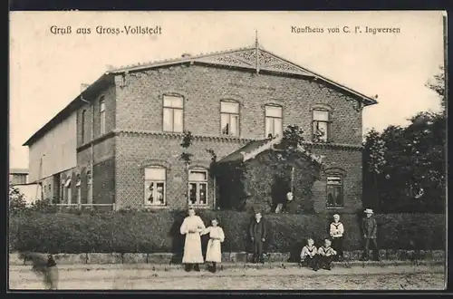 AK Gross-Vollstedt, Kaufhaus von. C. F. Ingwersen