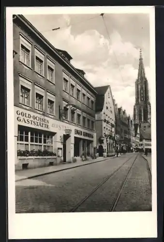 AK Ulm, Gold-Ochsen Gaststätte, Münster