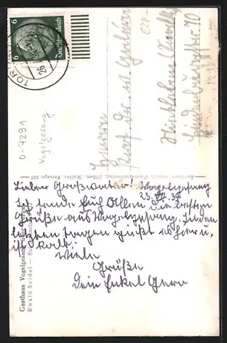 AK Vogelsang über Torgau, Gasthaus Vogelsang, Garten, Uferpartie