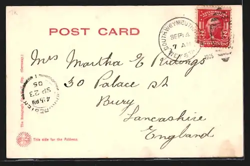 AK Weymouth Landing, MA, Tufts Library and Post Office