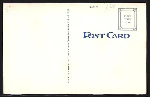 AK Santa Monica, CA, New Post Office