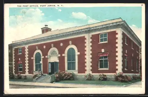 AK Port Jervis, NY, The Post Office