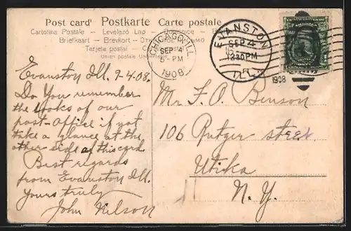 AK Evanston, IL, United States Post Office