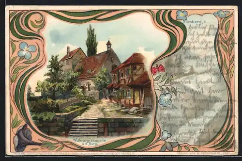 Passepartout-Lithographie Nürnberg, Walburgiskapelle