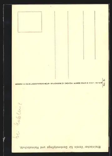 AK Alken, Gasse mit Tor