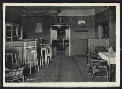 AK Kreisfeld, Gaststätte Zur Erholung, Inh. E. Engelmann, Die Bar