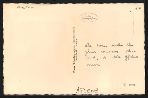 AK Aflenz, Hotel Karlon zur Post, Café