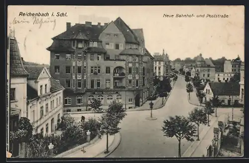 AK Reichenbach, Neue Bahnhof- und Poststrasse