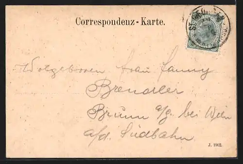 AK St. Georgen im Attergau, Untere Marktstrasse mit Kirche