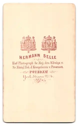 Fotografie Hermann Selle, Potsdam, Yorkstr. 4, Portrait Dame mit zweiteiliger Brosche