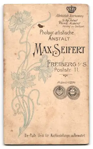 Fotografie Max Seifert, Freiberg i.S., Poststr. 11, junger Mann im Anzug