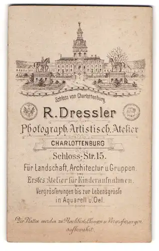 Fotografie R. Dressler, Berlin-Charlottenburg, Schloss-Str. 15, Ansicht Berlin, Blick auf das Schloss Charlottenburg