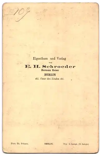 Fotografie E. H. Schroeder, Berlin, Portrait G. Fr. Haendel, Komponist