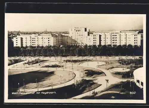 AK Wien, Reumannhof mit Haydnpark