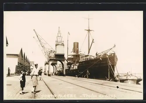 Foto-AK Porto Alegre, Trecho do Caes