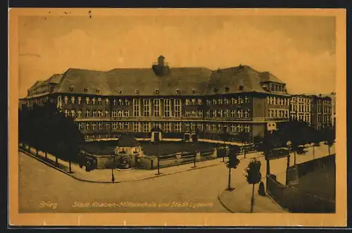 AK Brieg, Städt. Knaben-Mittelschule und Städt. Lyzeum