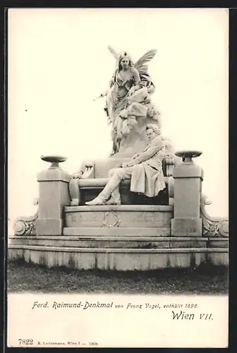 AK Wien, Ferd. Raimund-Denkmal von Franz Vogel