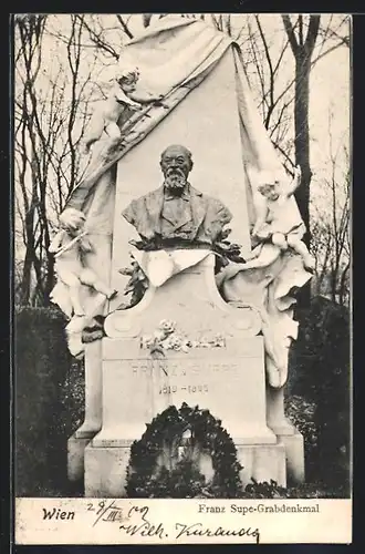 AK Wien, Franz-Supe-Grabdenkmal