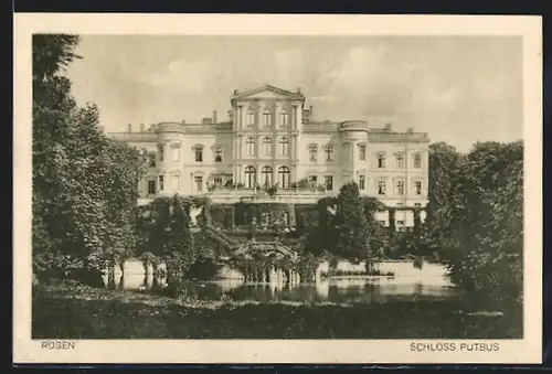 AK Putbus, Blick auf Schloss Putbus
