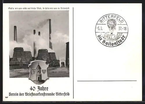 AK Bitterfeld, 40 Jahre Verein der Briefmarkenfeunde