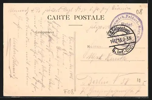 AK Rocquigny, St-Christophe, Pèlerinage du 25 Juillet 1914