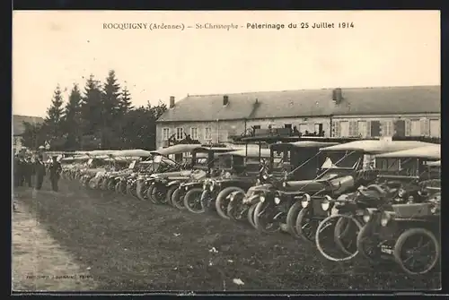 AK Rocquigny, St-Christophe, Pèlerinage du 25 Juillet 1914