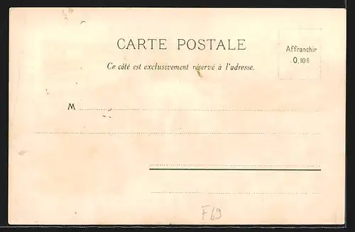 Lithographie Lyon, Monument élevé à la mémoire des mobilisés du Rhône, L`Ile Barbe